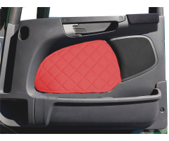 Boky prošívané do dveří SCA červené